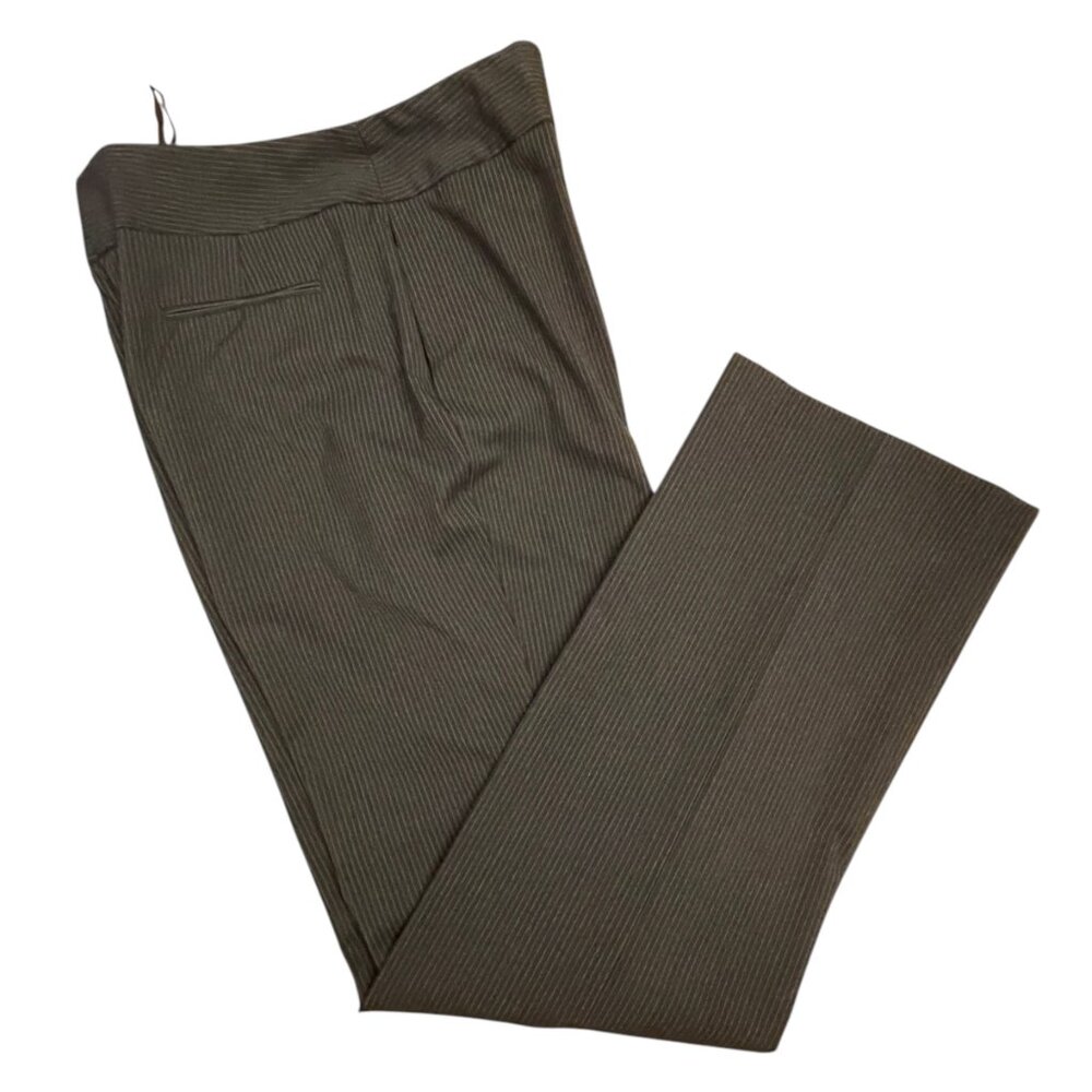Antonio Melani Women’s Dress Pants Size 12 Pinstripe Charcoal Corpcore Office